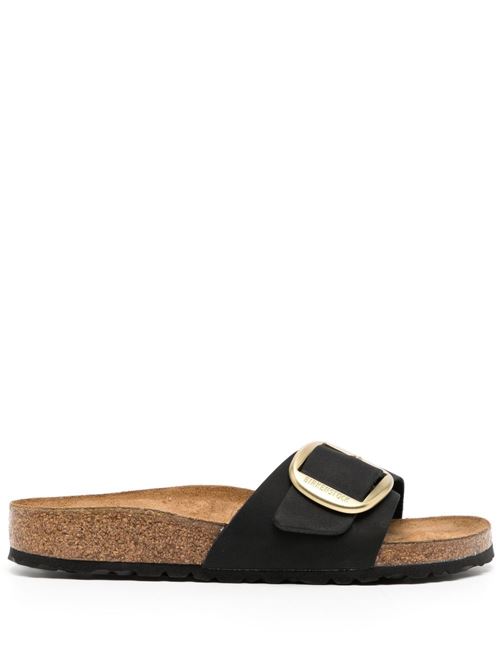 Ciabatte Birkenstock Madrid Big Buckle nere in pelle nabuk BIRKENSTOCK | MADRID BIG1023373